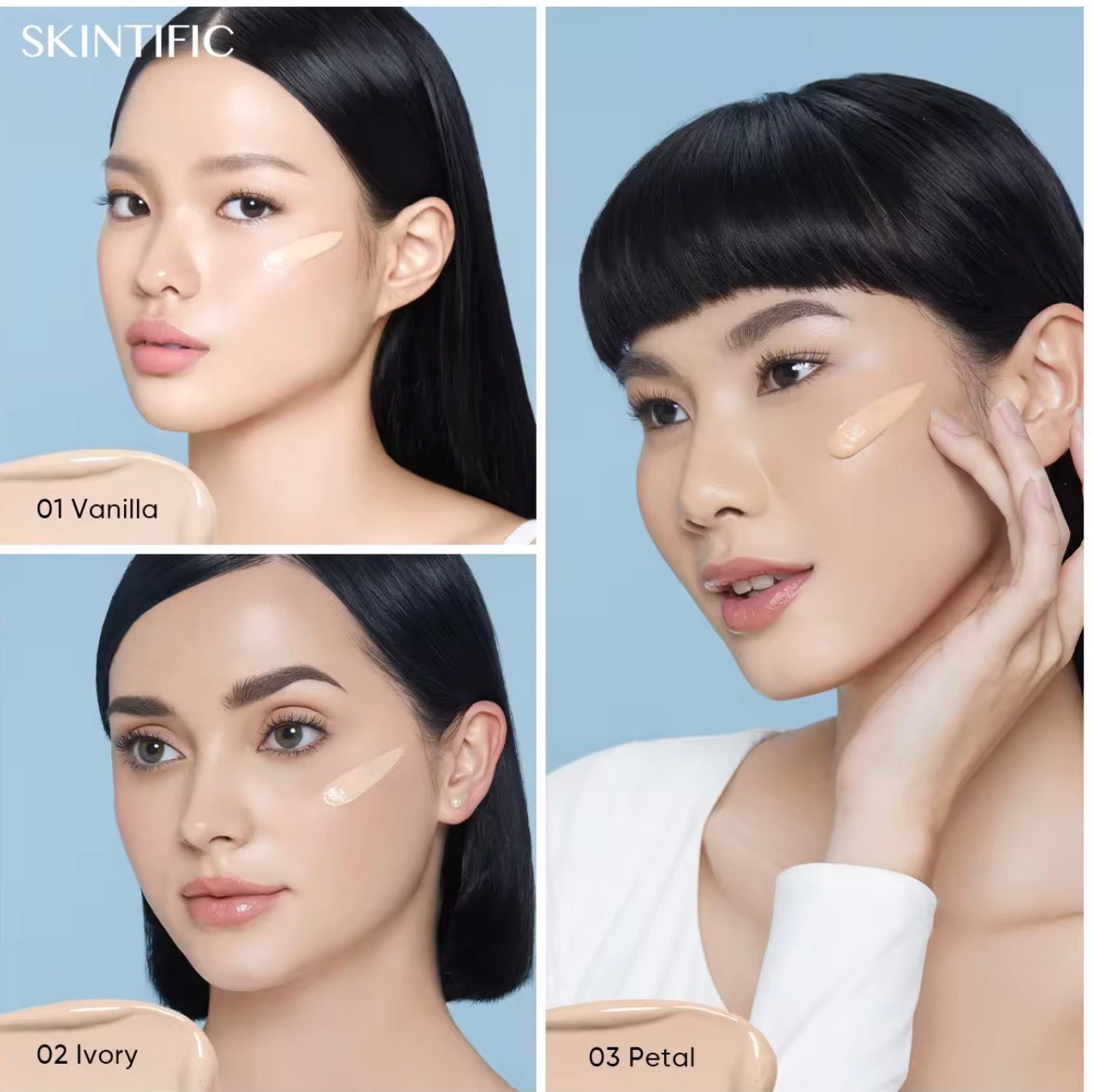 Skintific Cover All Perfect Cushion |High Coverage Poreless Flawless Foundation |24H Long-lasting SPF35 PA++++