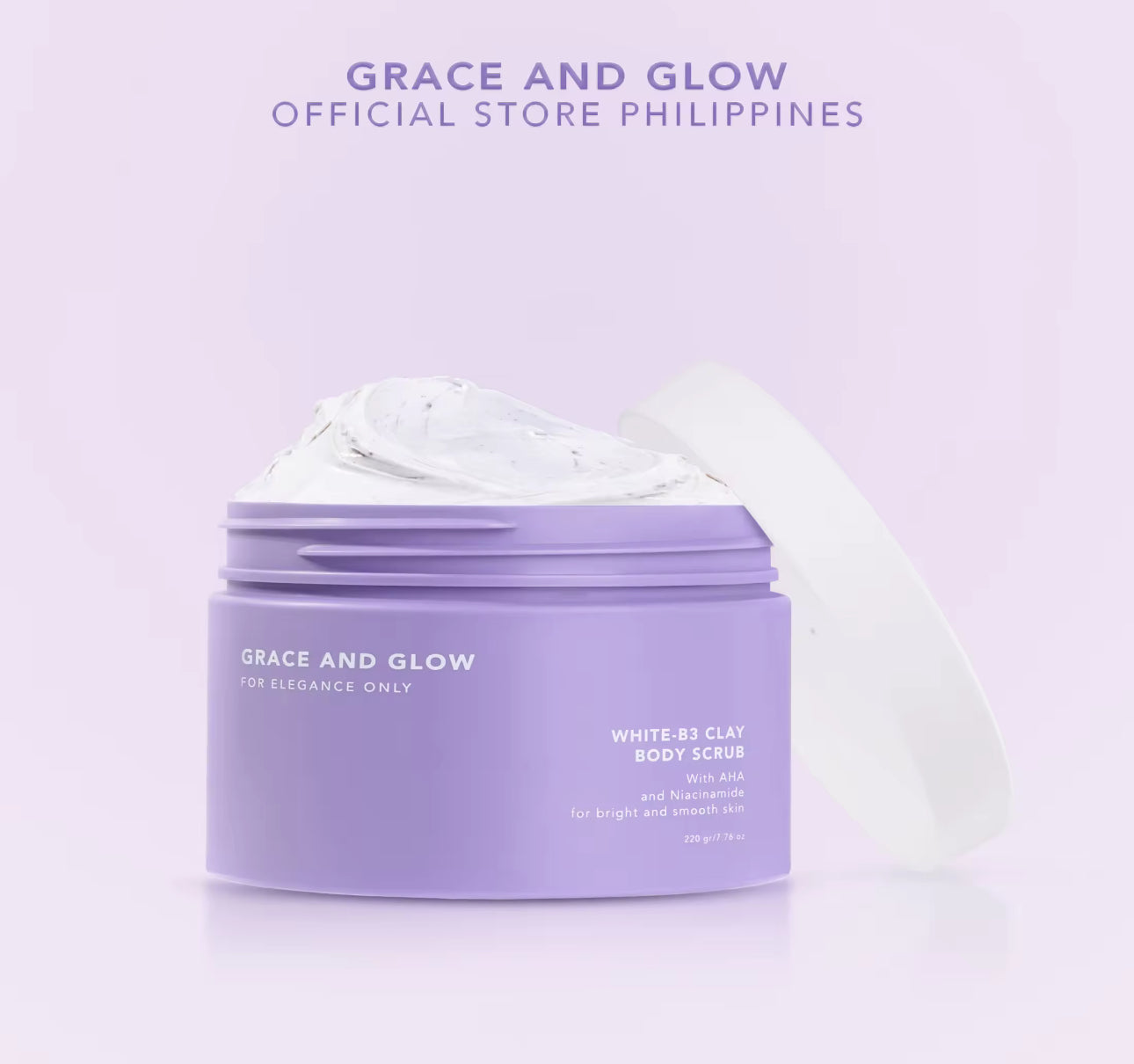 Grace & Glow White B3 Clay Body Scrub |220g