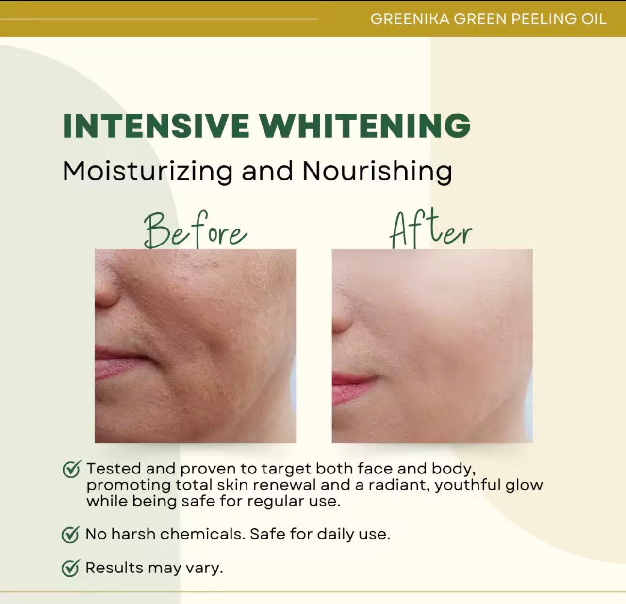 Greenika Color Correcting Green Peeling Oil | 30ml