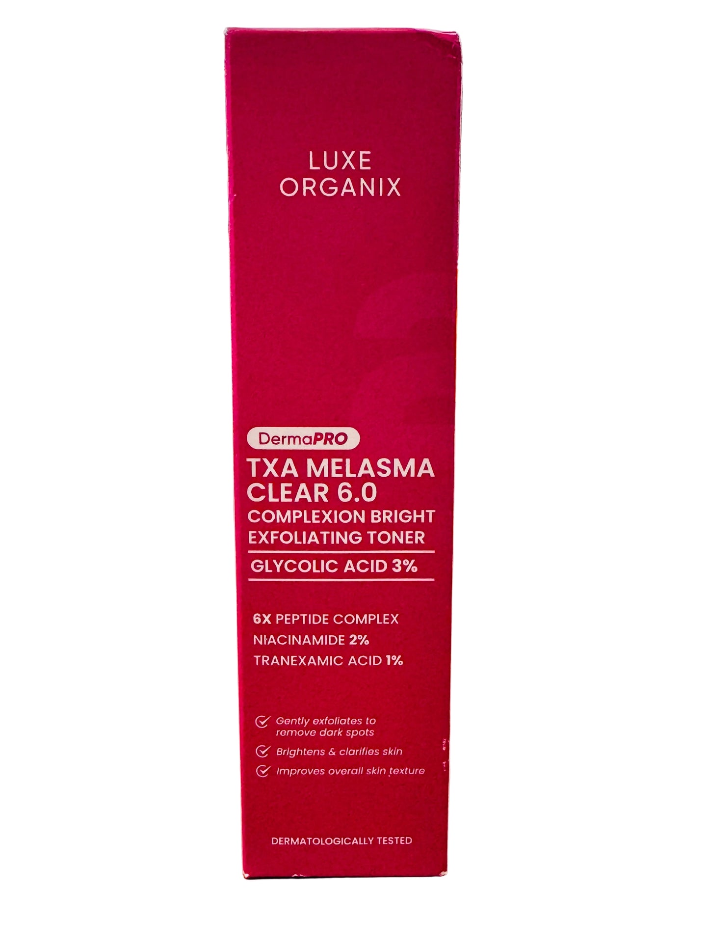 Luxe Organix DermaPRO TXA Melasma Clear 6.0 Complexion Bright Exfoliating Toner | 150ml