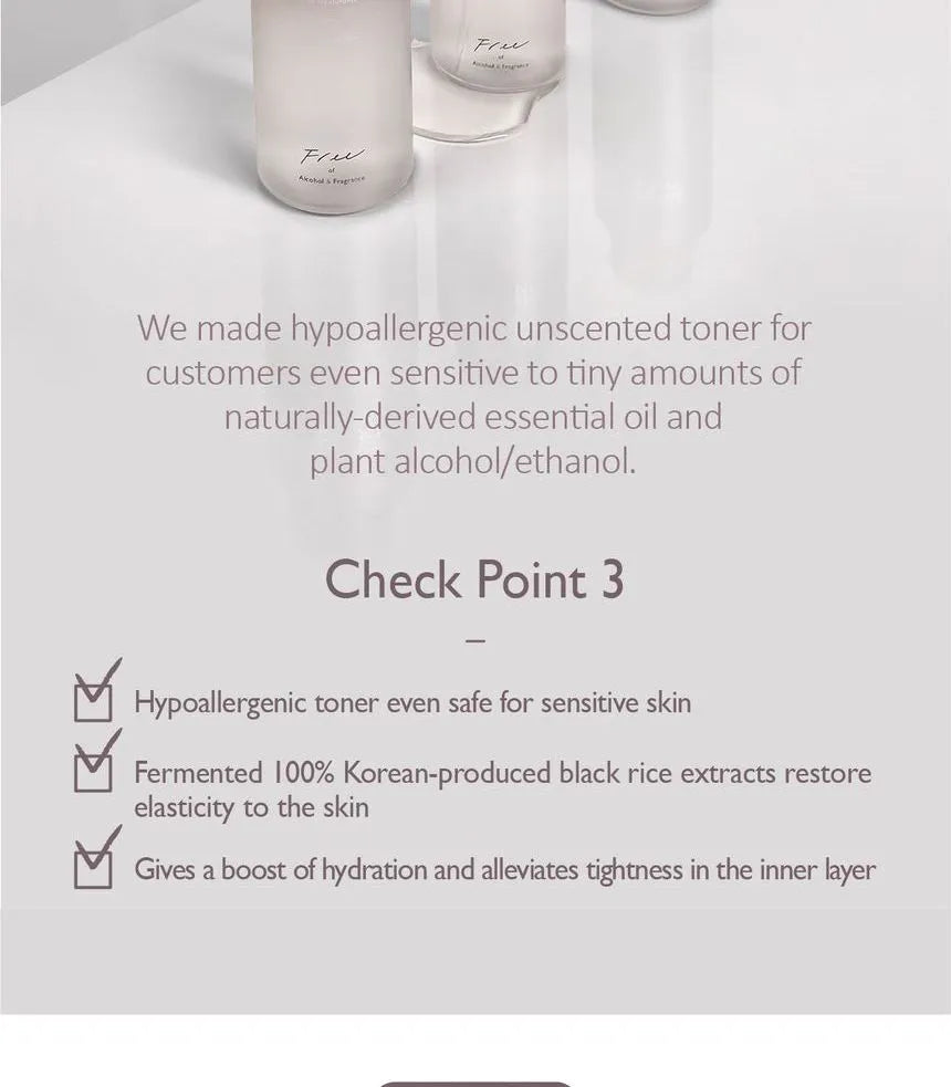 haruharu wonder - Black Rice Hyaluronic Toner Fragrance Free 150 ml