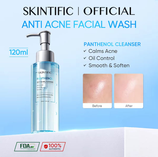 SKINTIFIC PANTHENOL ANTI ACNE FACIAL WASH | 120ml