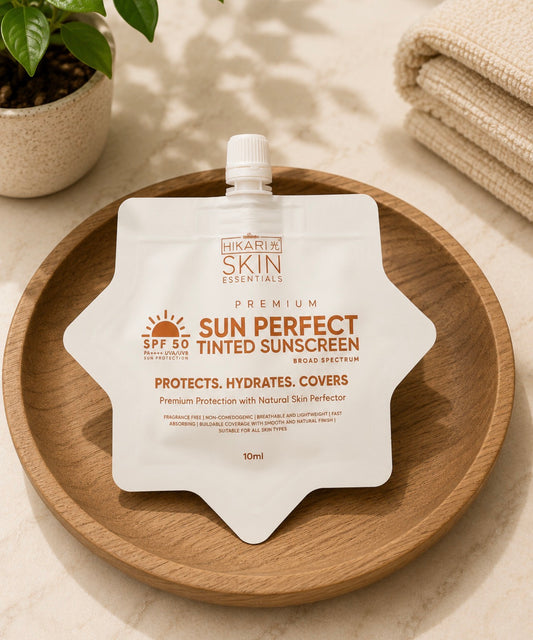 Hikari Skin Essentials Premium Sun Perfect Tinted Sunscreen SPF50 PA++++ | 10ml