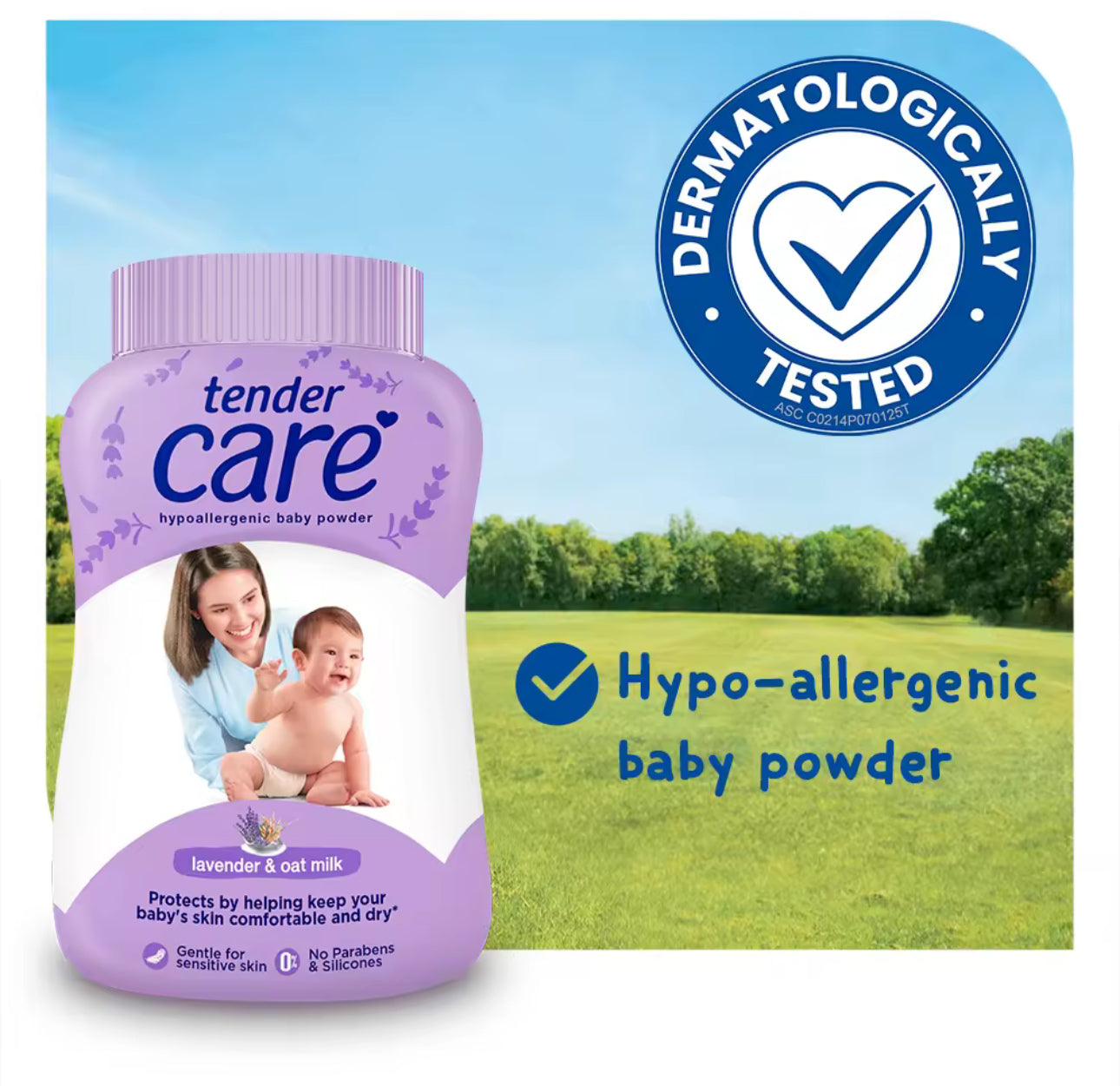 Tender Care Hypoallergenic Baby Powder – Lavender | 200g