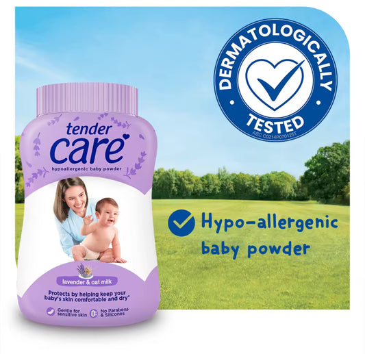 Tender Care Hypoallergenic Baby Powder – Lavender | 200g