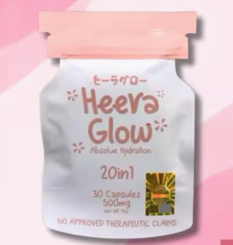 Heera Glow 20in1 Absolue | Whitening Glutathione Capsule 500mg