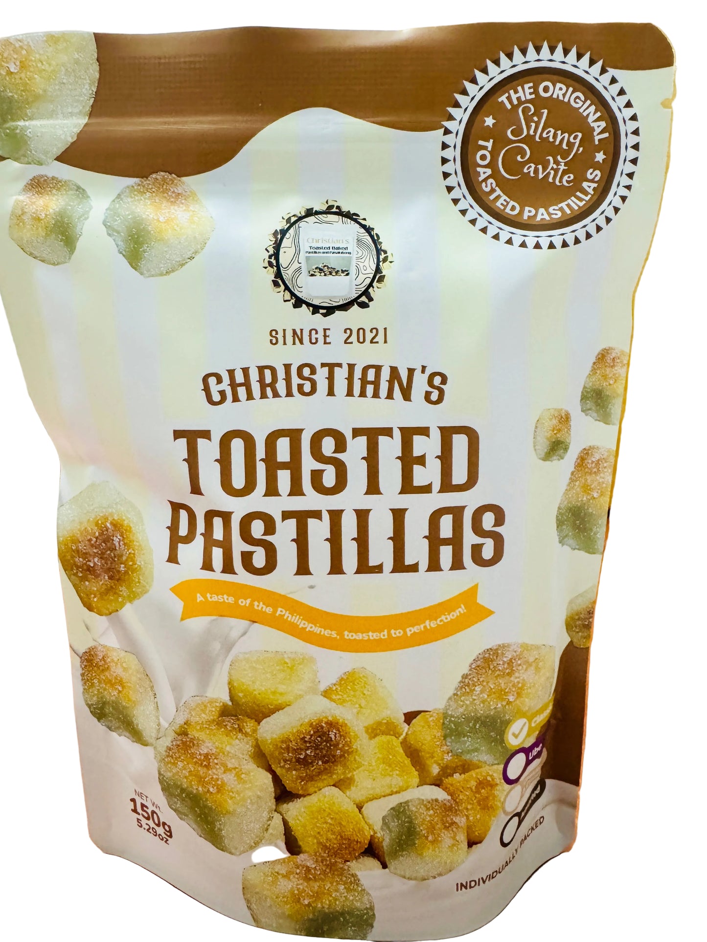 Pastillas Ube Macapuno / Toasted Flavored Pastillas / 150g