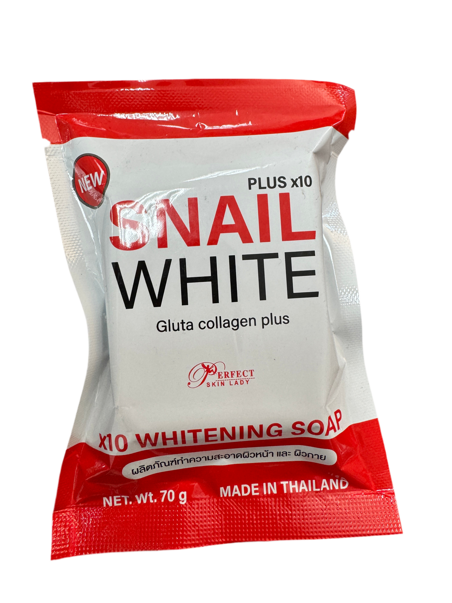 Snail White Plus x10 – Gluta Collagen Plus Soap | 70g | Perfect Skin Lady | Made in Thailand