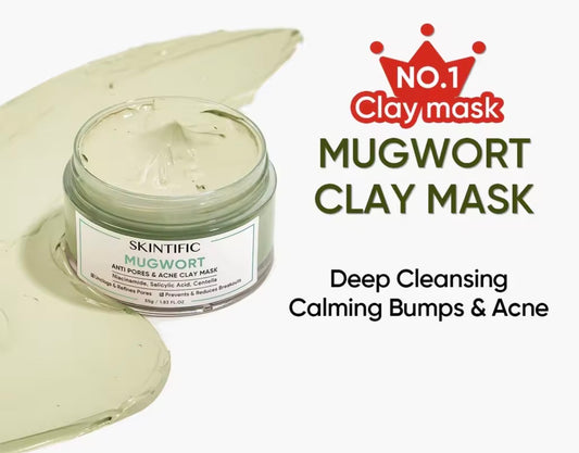 SKINTIFIC Mugwort Anti-Pores & Acne Clay Mask |55g