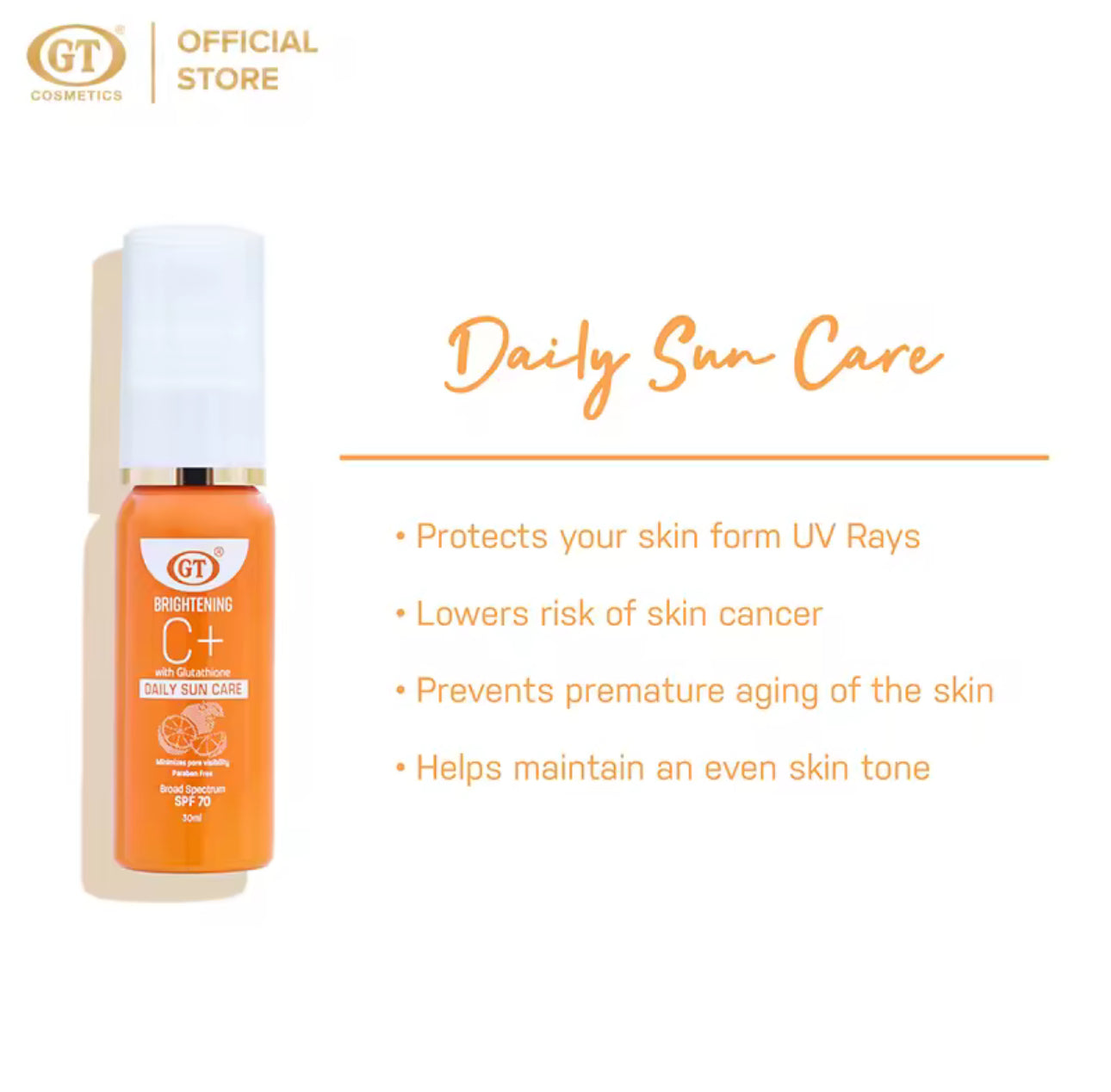 GT Brightening C+ Daily Sun Care 30ml