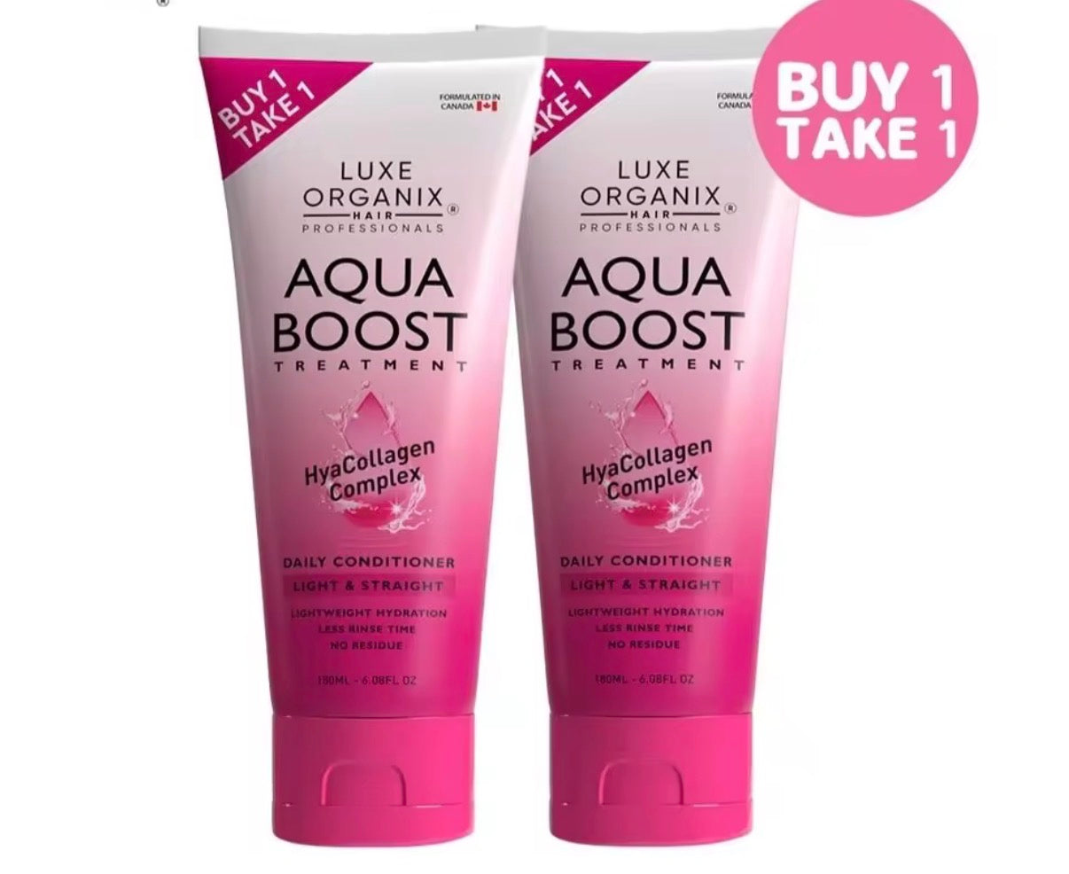 LUXE ORGANIX Aqua Boost Treatment – HyaCollagen Complex | 180mlx2