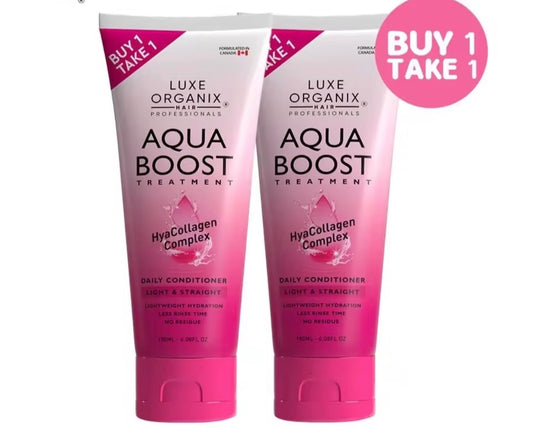 LUXE ORGANIX Aqua Boost Treatment – HyaCollagen Complex | 180mlx2