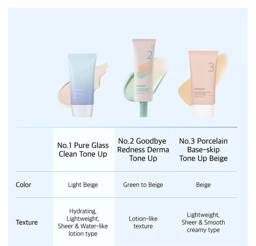 numbuzin - No.1 Pure Glass Clean Tone Up 50ml SPF 50+ PA ++++