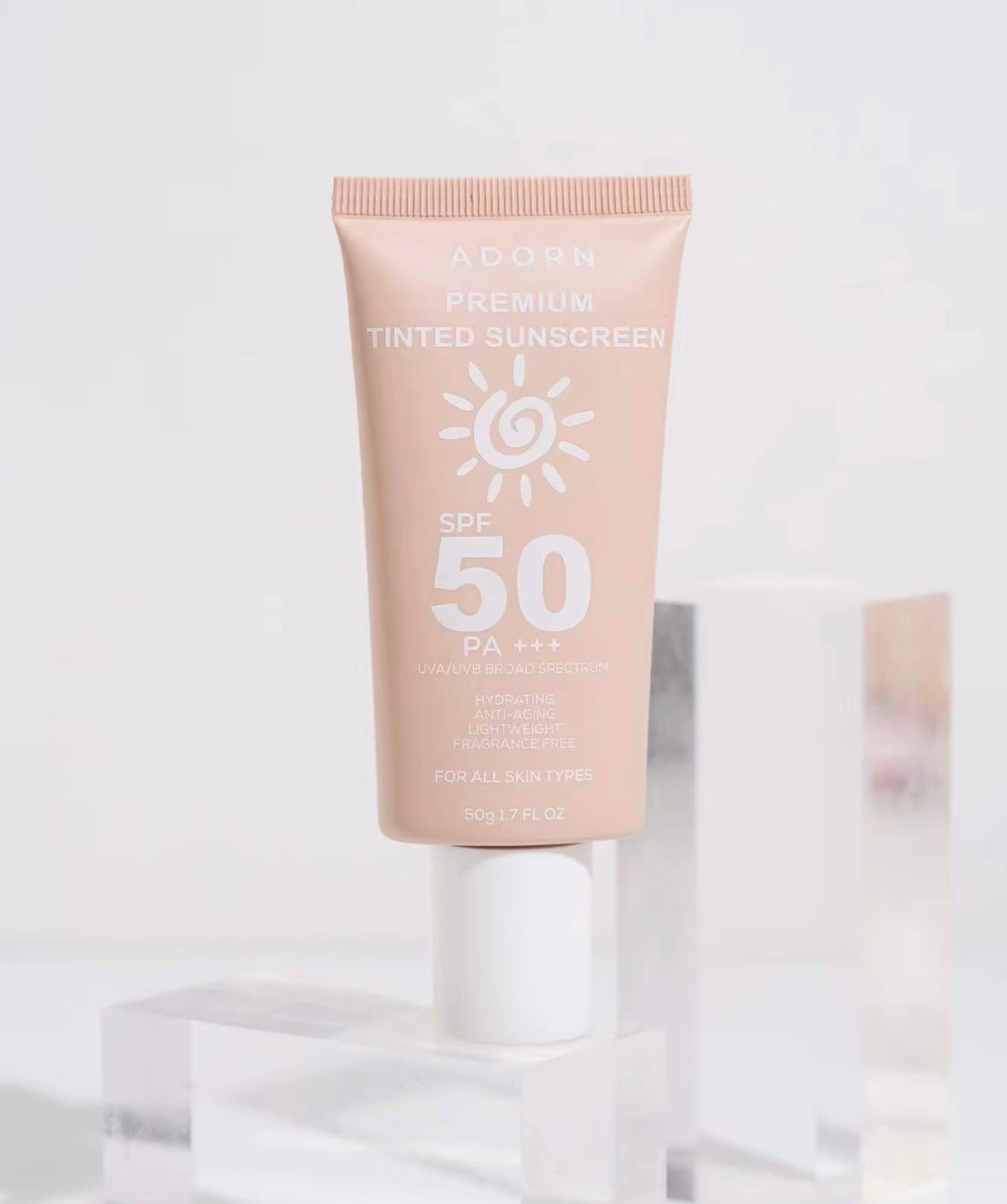 ADORN Premium Sunscreen with SPF 50 | Premium Tinted