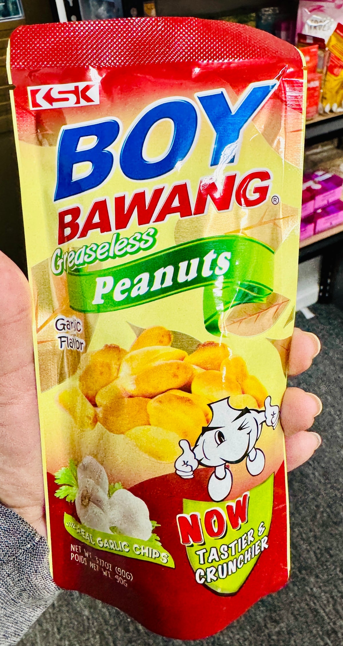 Boy Bawang Greaseless Peanuts – Garlic Flavor 90g