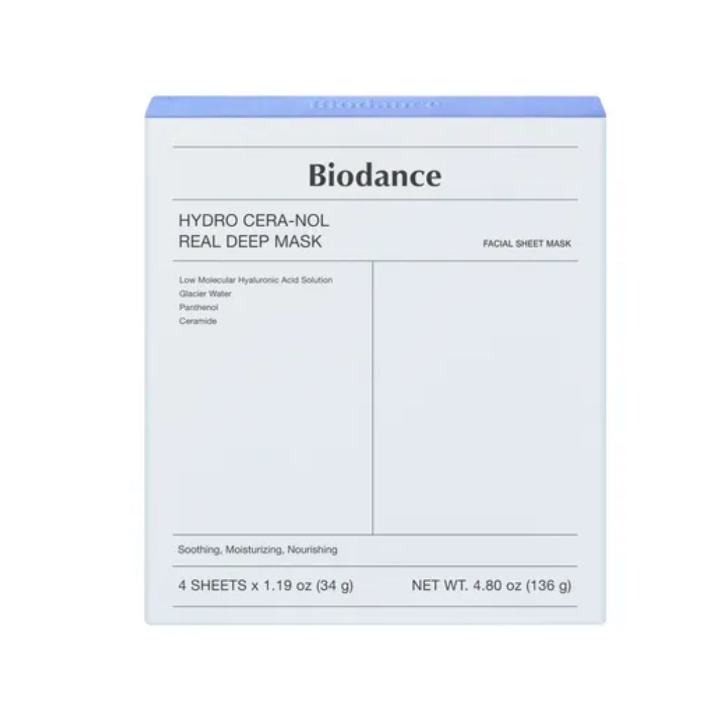 Biodance Hydro Cera-nol Real Deep Mask | 136g | 4sheets | authentic from Korea