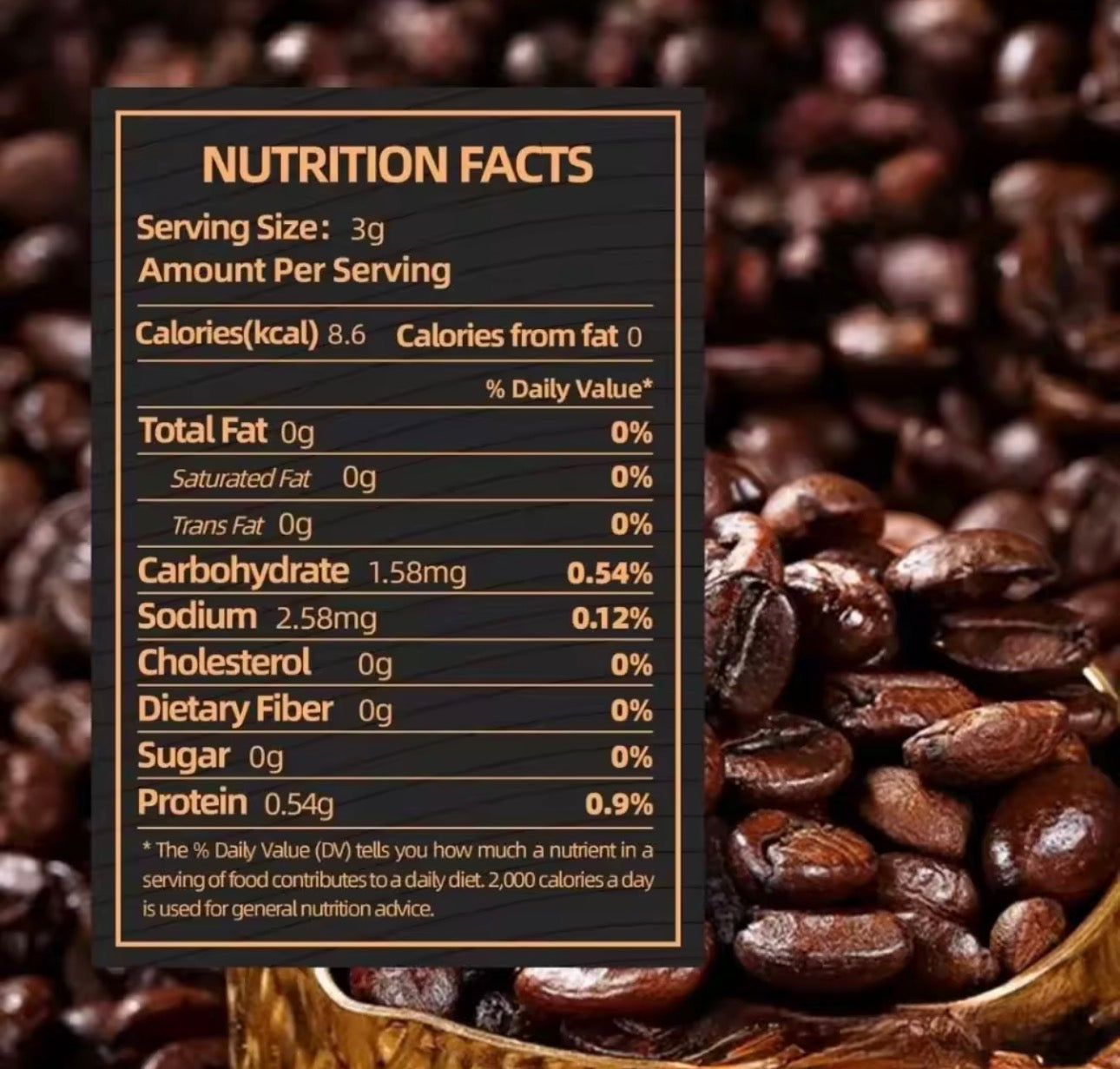 DUJOSOO Black Coffee Powder | 10sachets
