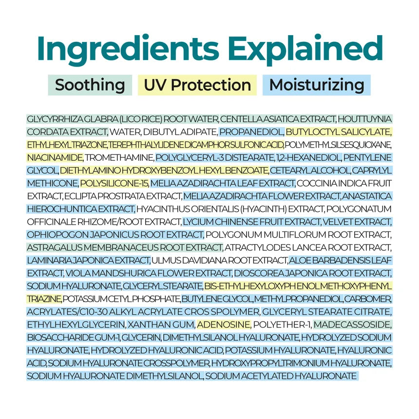 numbuzin - No.1 Clear Filter Sun Essence Cica + Hyaluronic Acid 50ml