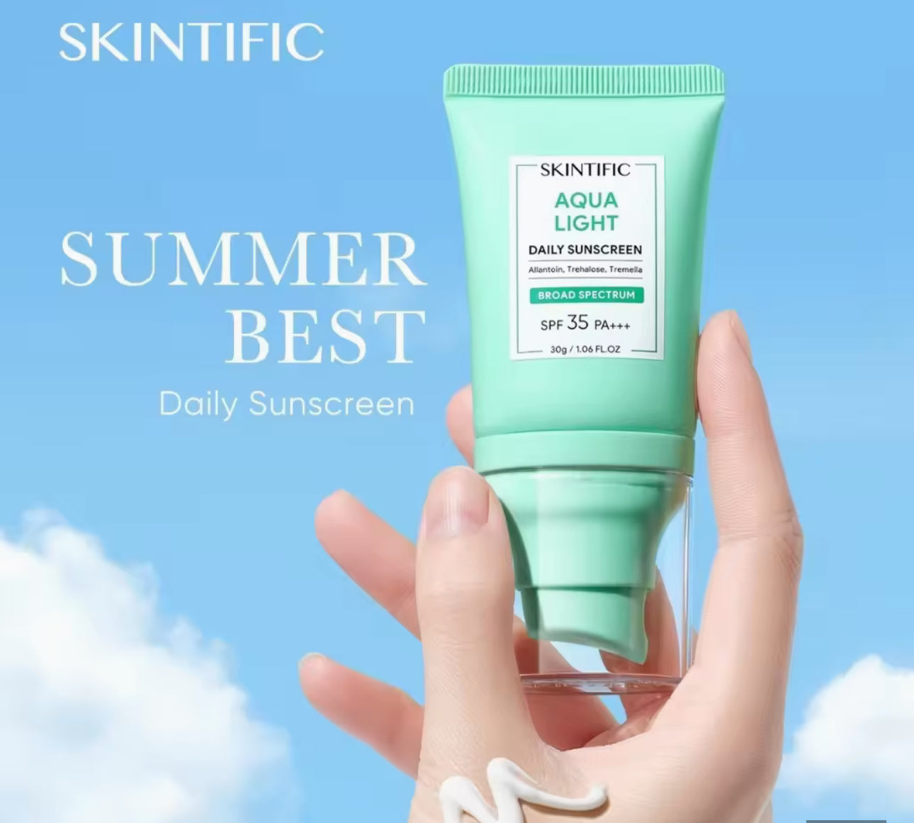 SKINTIFIC Aqua Light Daily Sunscreen SPF 35 PA+++ | 30g