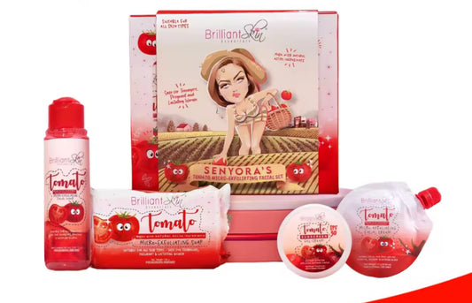 Brilliant Skin Tomato Micro Exfoliating Facial Set