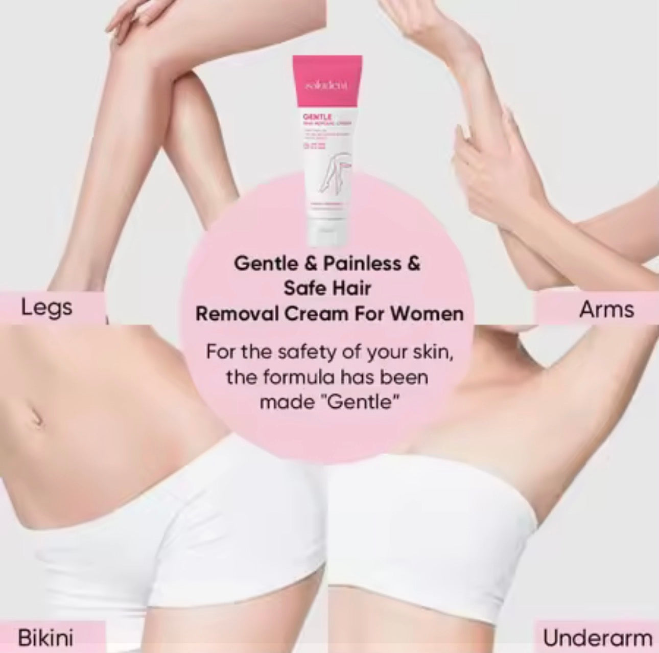 Saludent Gentle Hair Removal Cream | Sakura Fragrance | 80g