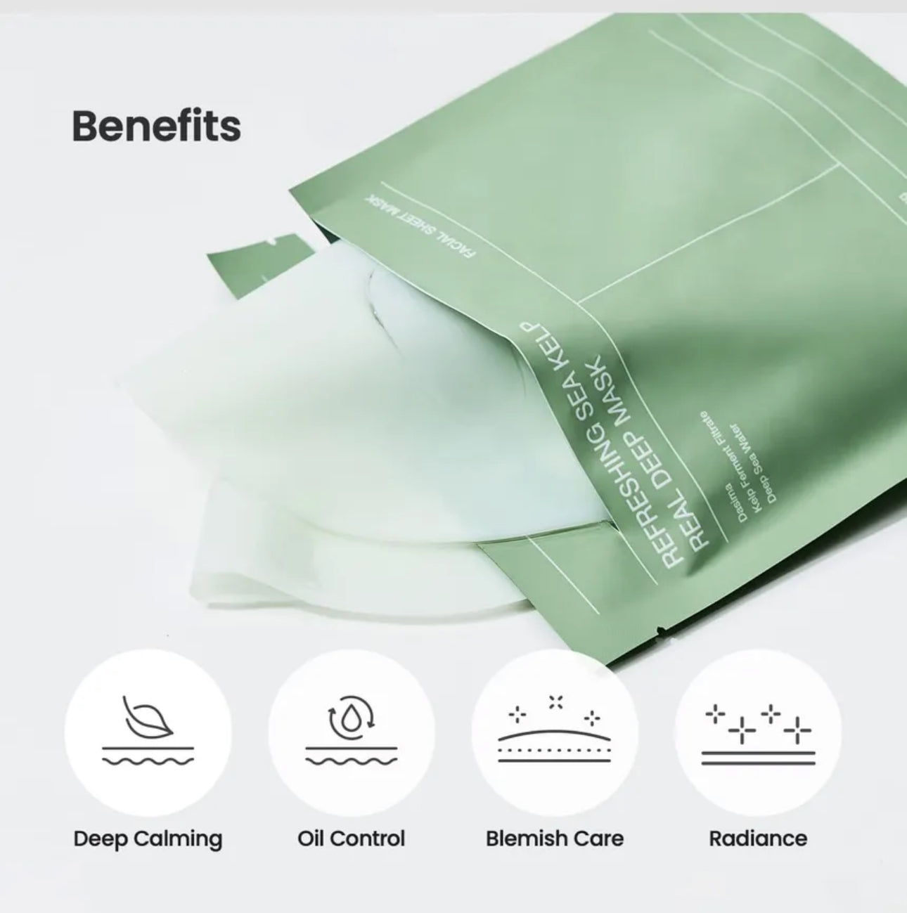 Biodance Refreshing Sea Kelp Real Deep Mask | 4Sheets | 136g | authentic from Korea