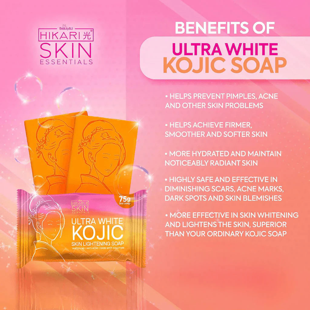 Hikari Skin Essentials Ultra White KOJIC skin Lightening Soap 75g
