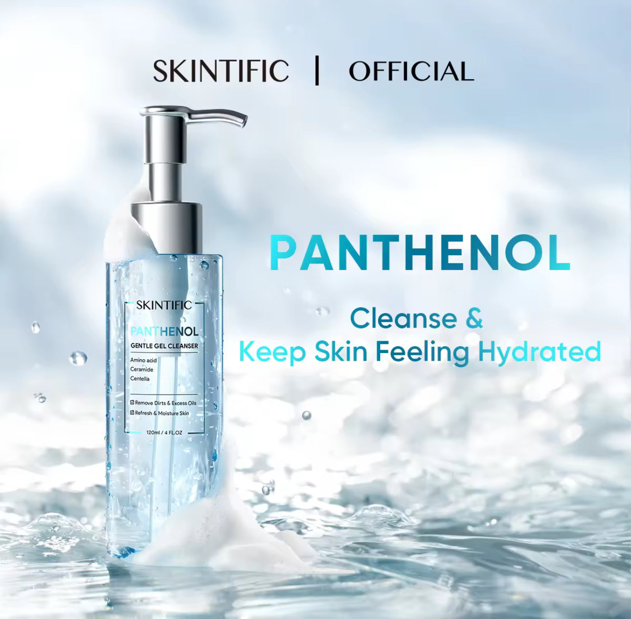 SKINTIFIC PANTHENOL ANTI ACNE FACIAL WASH | 120ml