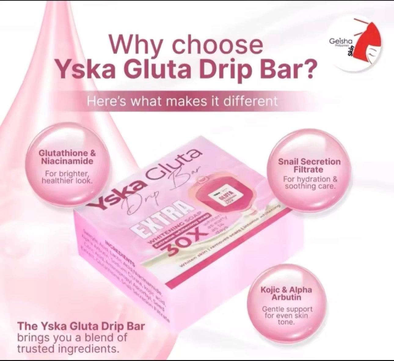 Yska Gluta 30X EXTRA Whitening Soap | 70g