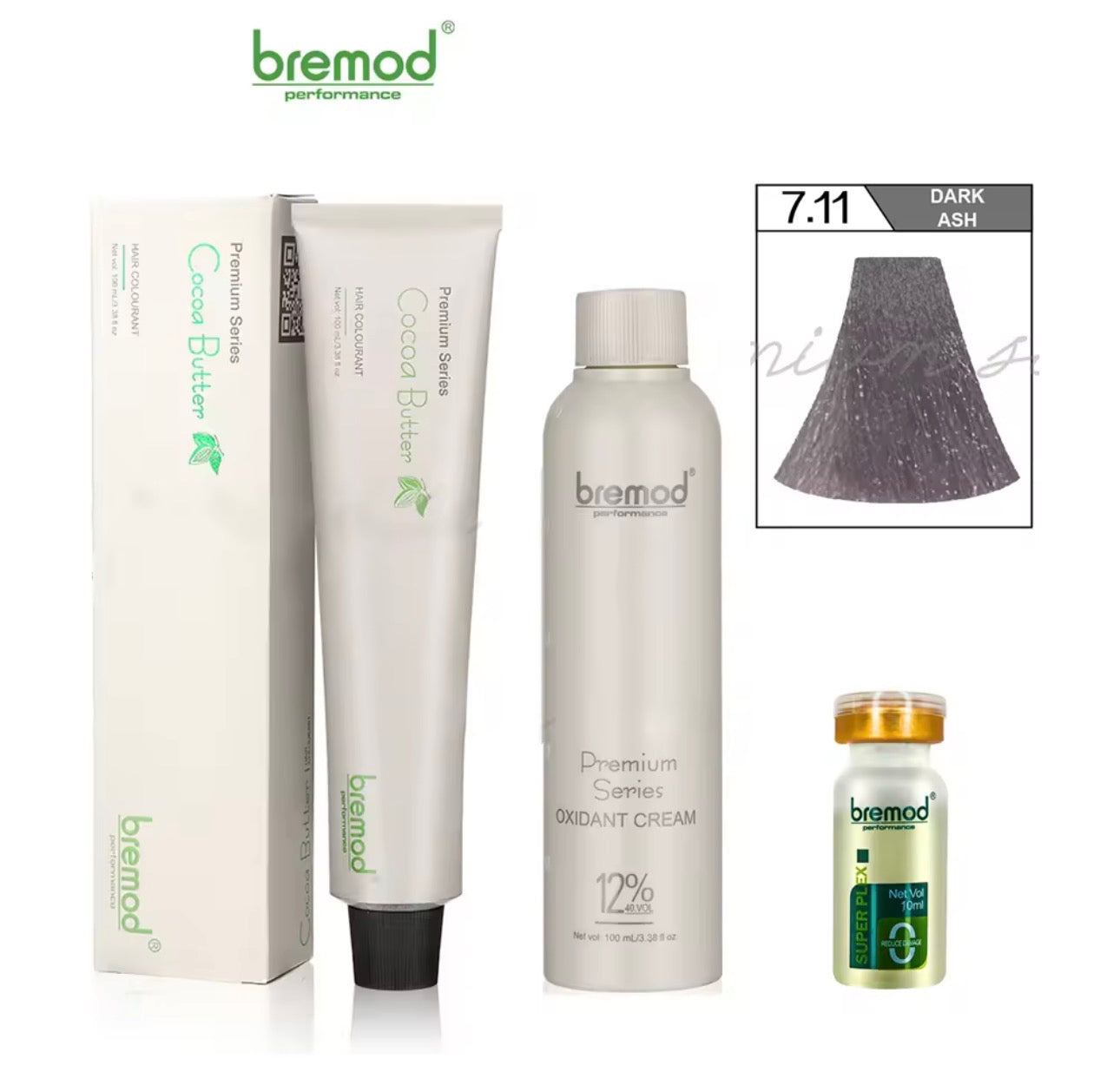 Bremod Premium Hair Dye Cocoa Butter with Oxi & Super Plex | 100ml