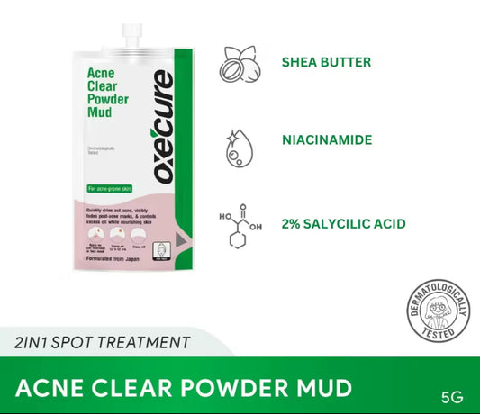 Oxecure Acne Clear Powder Mud | 5gx 3pcs