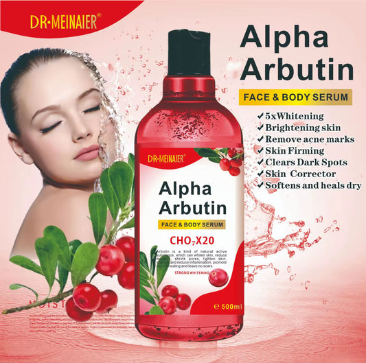 Dr Meinaier Alpha Arbutin Body Serum AHA Body Serum Niacinamide Whitening Essence 500ml | 💯 Authentic from Thailand 🇹🇭