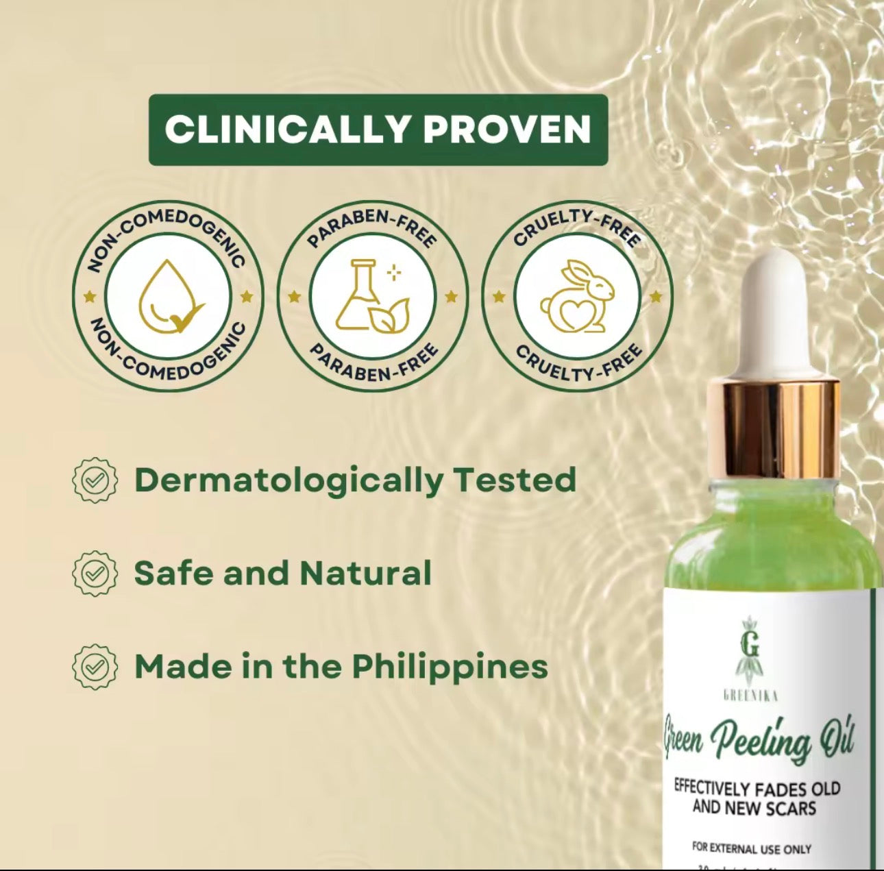 Greenika Color Correcting Green Peeling Oil | 30ml