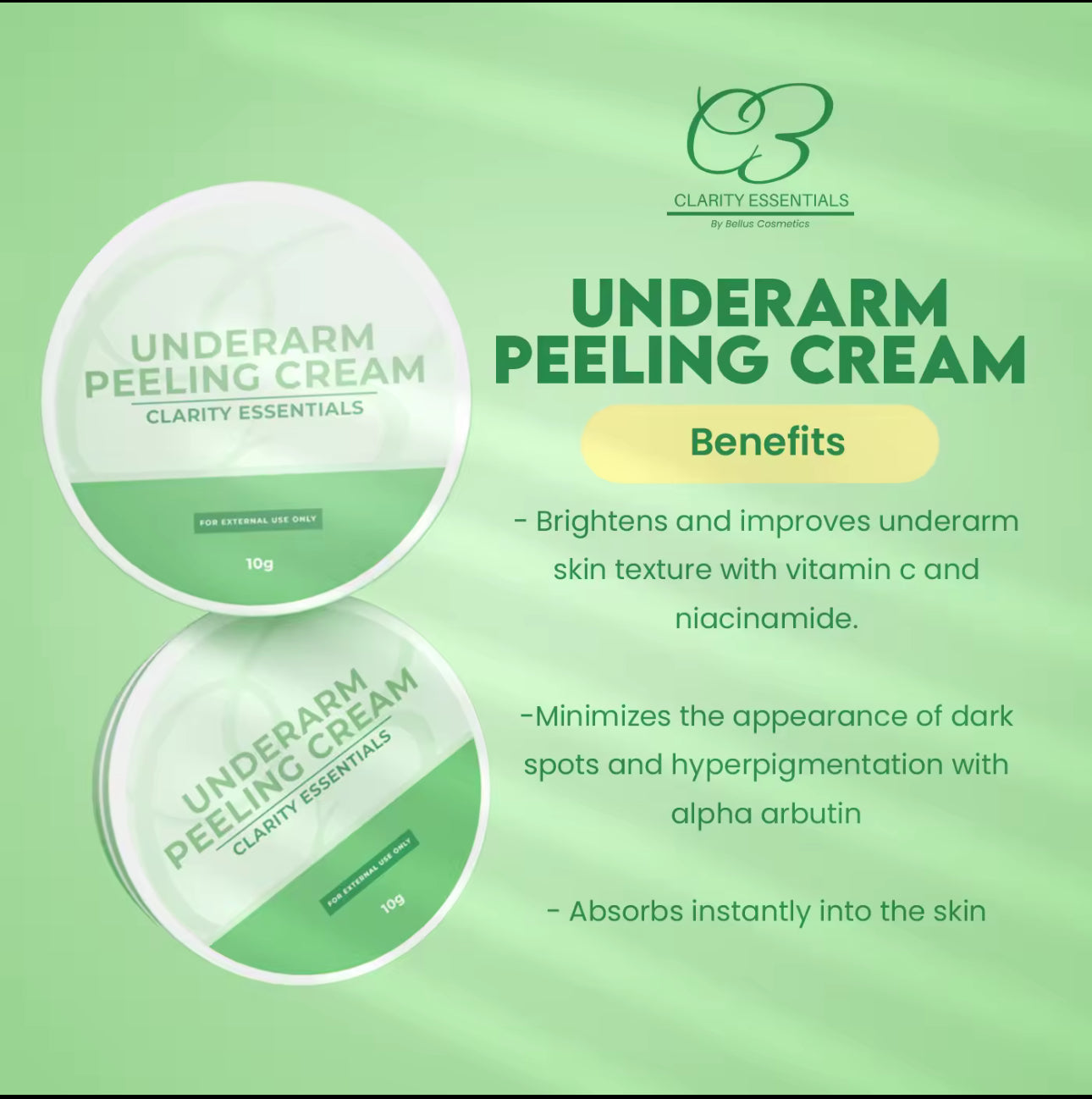 UNDERARM PEELING CREAM | Clarity Essentials 10g