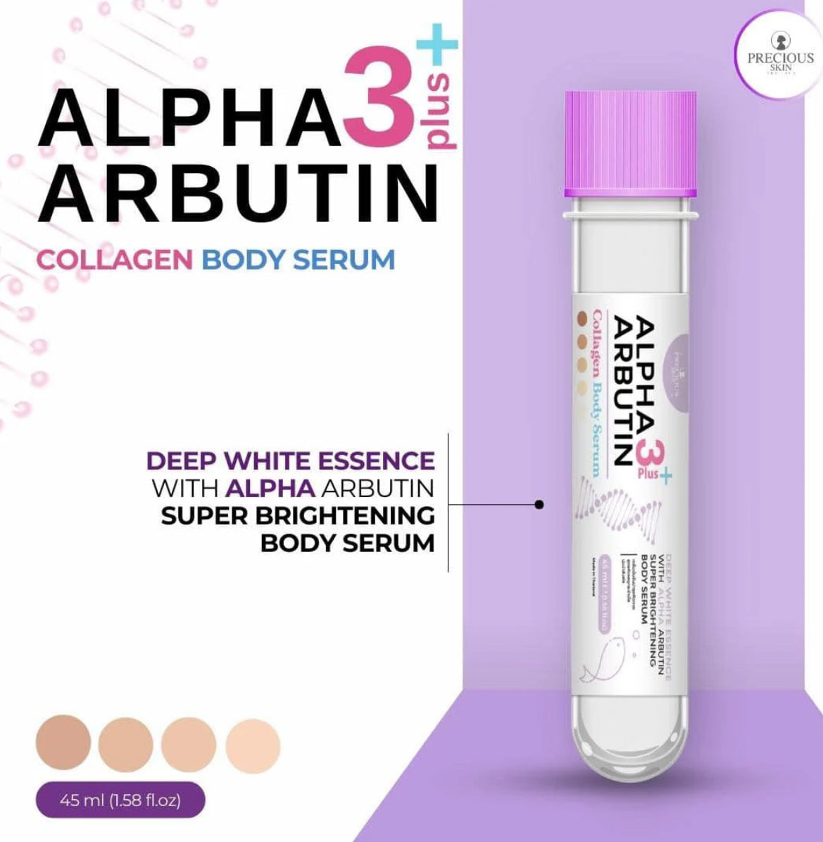 Alpha Arbutin 3plus Collagen Body Serum 45ml | Purple | 💯 Authentic from Thailand