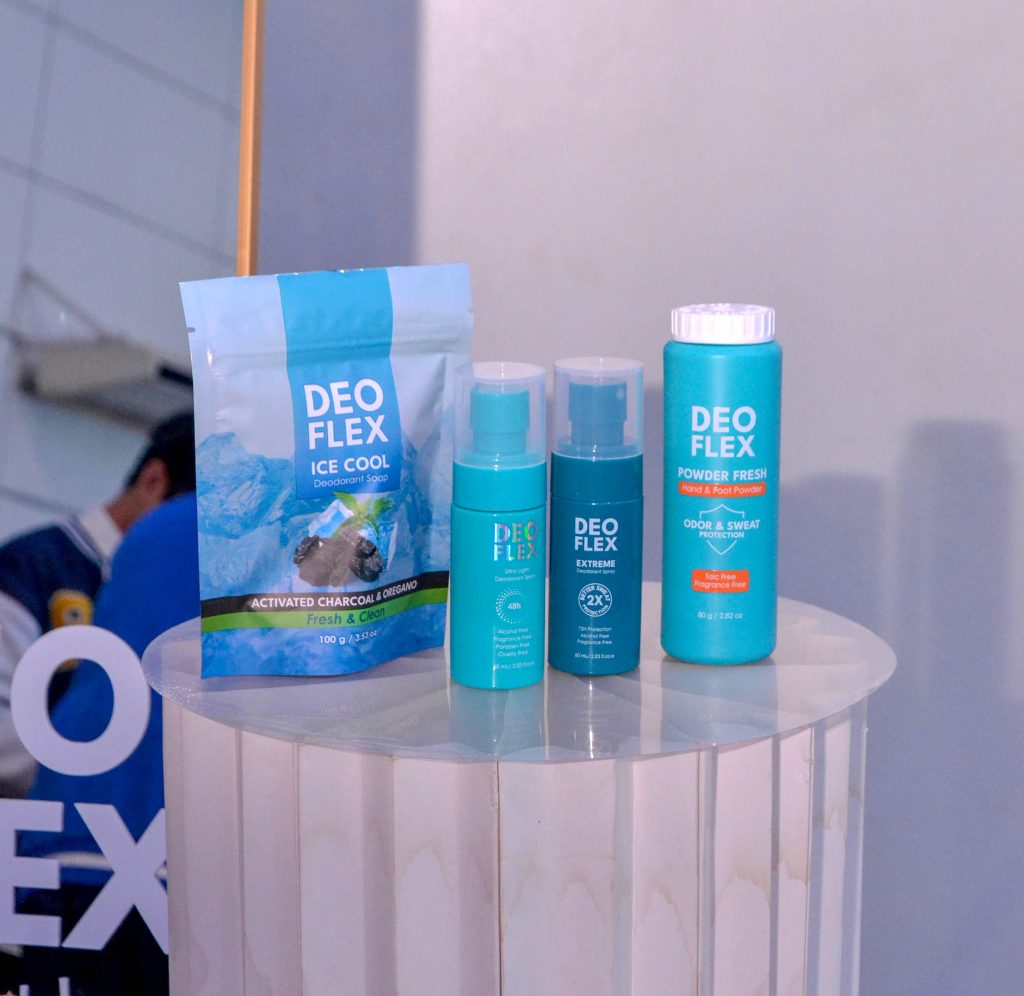 Deo Flex | Underarm Cream 25ml | Powder Fresh 80g | Deodorant soap 100g | Ultra Light Deodorant Spray 60ml | Extreme Deodorant Spray 60ml