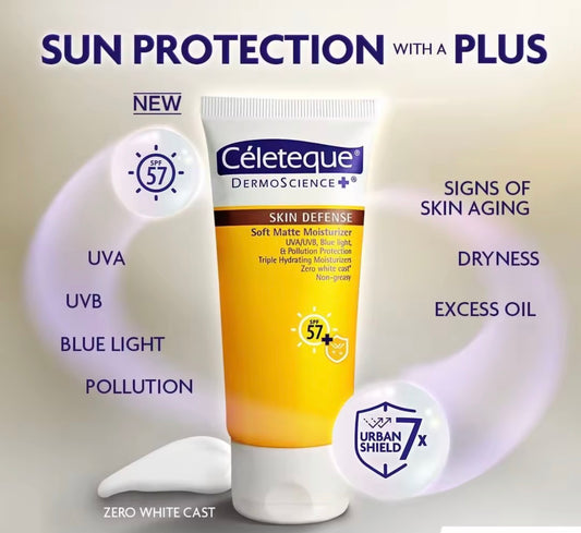 Céleteque Skin Defense Soft Matte Moisturizer SPF 57+ | 50ml