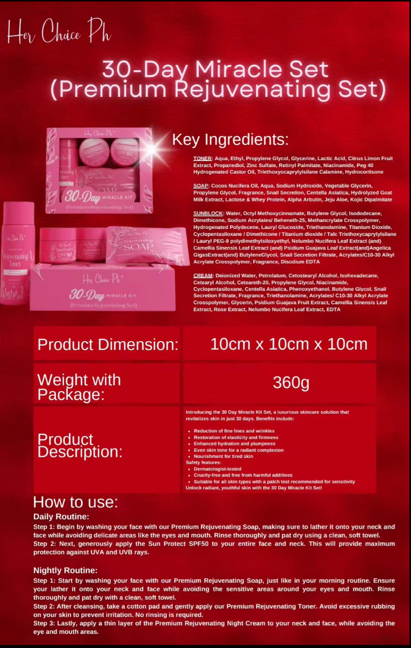 Her Choice PH Premium Rejuvenating Set