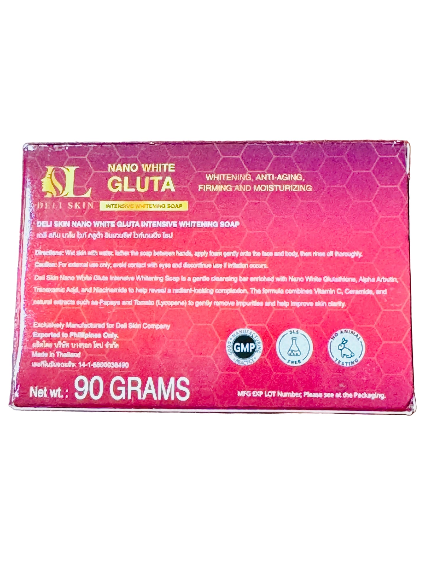 Deli Skin Nano White Gluta Intensive Whitening Soap | 50X | 90g