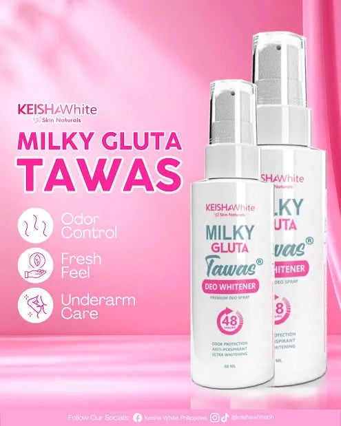 Keisha White Milky Gluta Tawas 60ml