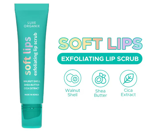 LUXE ORGANIX Soft Lips Exfoliating Lip Scrub 15g