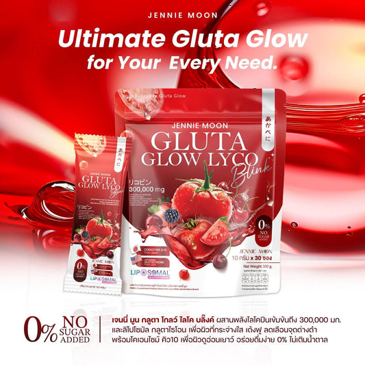 Jennie Moon Gluta Glow Lyco Blink | 30 sachets