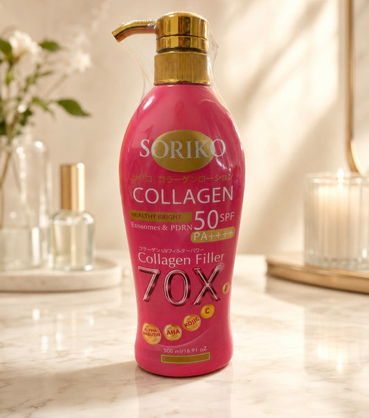 SORIKO Collagen Filler 70X Body Lotion | 500ml | Exosomes & PDRN