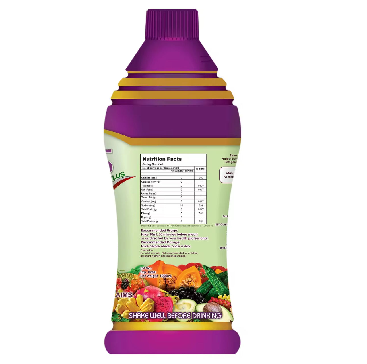 Kings Herbal Plus | 1000ml | Vegetable Food Supplement Liquid