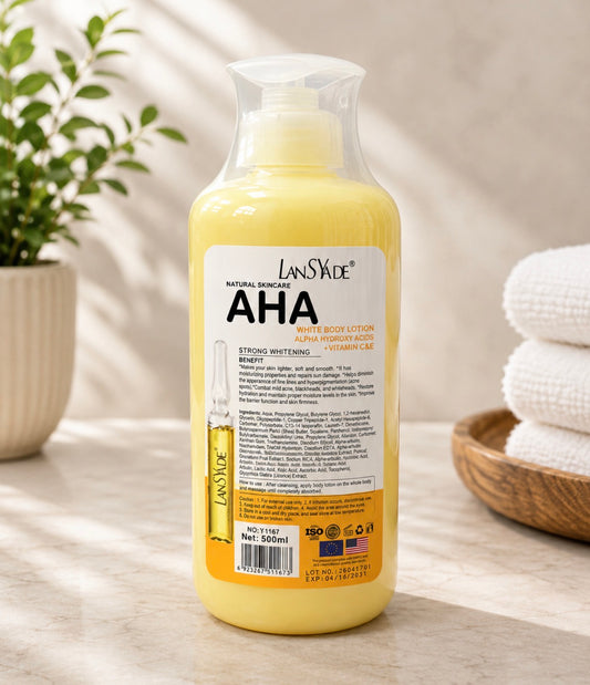 Lansyade AHA White Body Lotion – 500ml