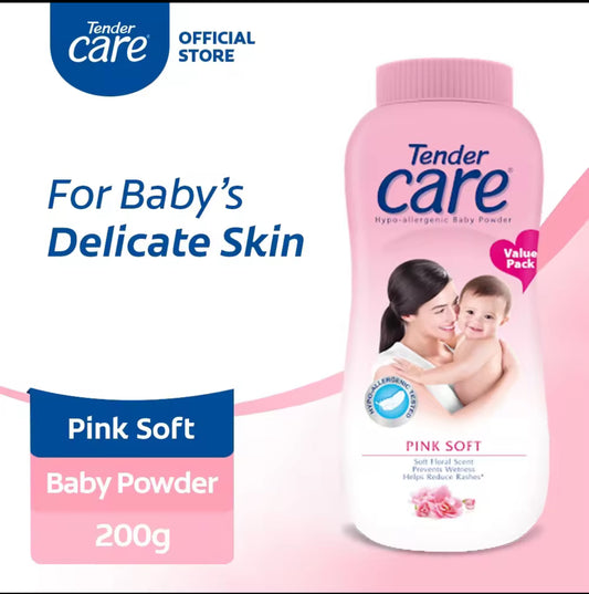 Tender Care Hypoallergenic Baby Powder – Pink Soft | 200g