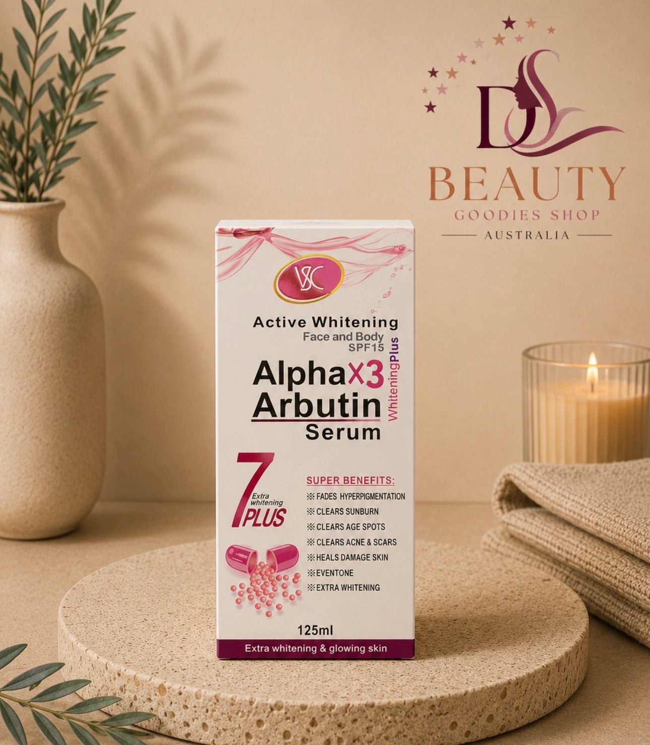 Alpha X3 Arbutin Whitening Serum SPF15 | 125ml | 7PLUS