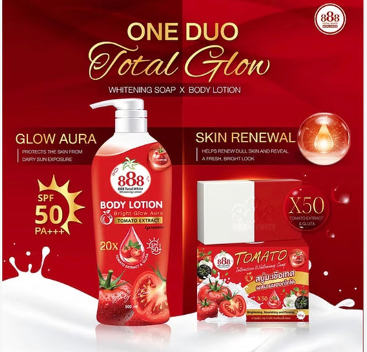 888 Total White Tomato Intensive Whitening Soap 90g