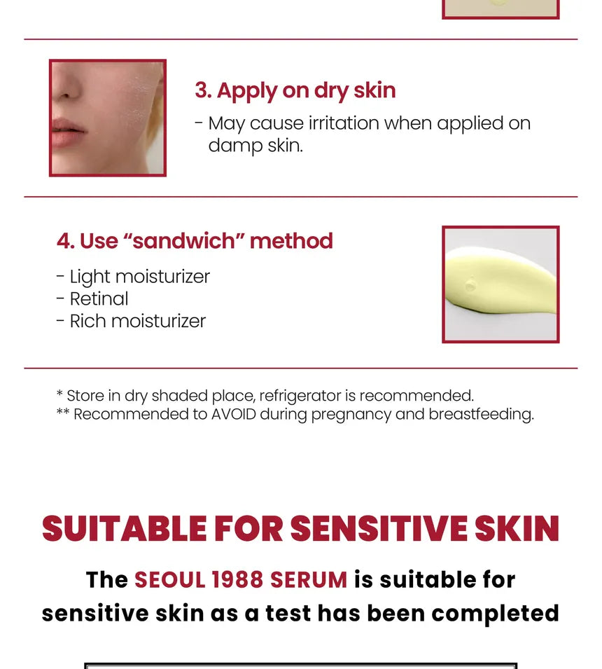SEOUL 1988 Serum : Retinal Liposome 2% + Black Ginseng 30ml KSECRET