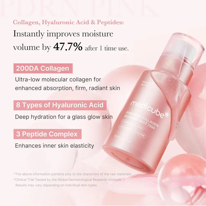 Medicube PDRN Pink Collagen Exosome Shot Serum 7500 | authentic from Korea
